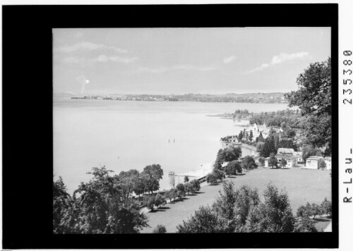 [Strandbad und Kaserne in Lochau mit Blick nach Lindau]