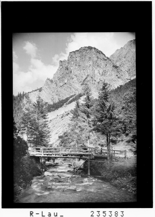 Bei Rotenbrunnen im Grossen Walsertal / Vorarlberg