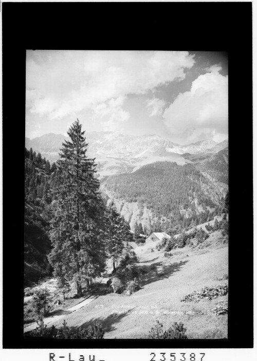 Bad Rotenbrunnen mit Zitterklapfen 2406 m / Grosses Walsertal / Vorarlberg