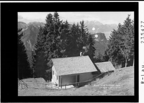 Ö.A.V. Hütte Hochälpele 1457 m mit Hoher Kugel und Säntis