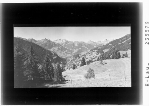 Blick vom Kristberg gegen Seehorn 2344 m - Sulzfluh 2824 m - Drei-Türme 2828 m - Drusenfluh 2835 m - Golm 2263 m - Scesaplana 2967 m und Zimba 2645 m