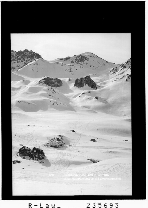 Heidelberger Hütte 2265 m / Silvretta / gegen Fluchthorn 3399 m und Lareinfernerspitze