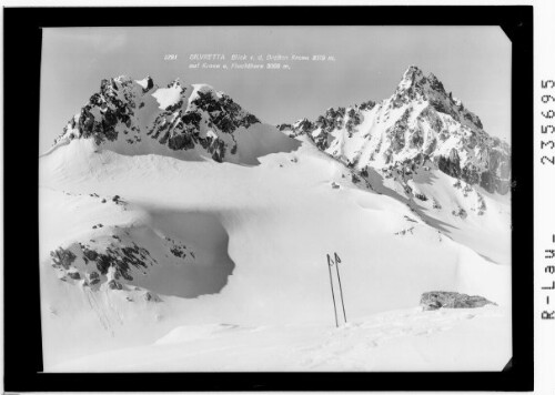 Silvretta / Blick von der Breiten Krone 3079 m auf Krone und Fluchthorn 3399 m