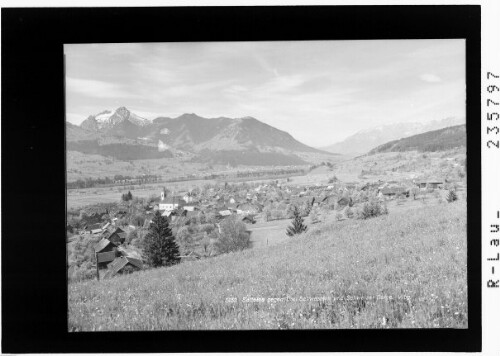 Satteins gegen Drei Schwestern und Schweizer Berge / Vorarlberg : [Satteins gegen Drei Schwestern und Alpsteingruppe]