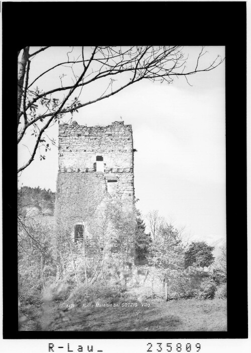 Ruine Montfort bei Götzis / Vorarlberg : [Ruine Neumontfort]