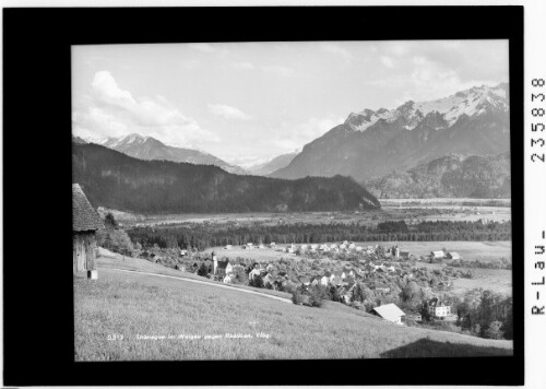 Thüringen im Walgai gegen Rhätikon / Vorarlberg