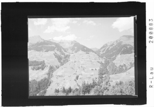 Fontanella 1100 m, Grosses Walsertal mit Damülserhorn und Faschinajoch