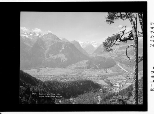 Bludenz und Bürs / Vorarlberg / gegen Scesaplana 2967 m