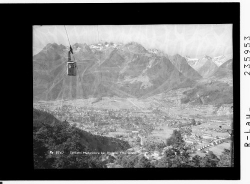 Seilbahn Muttersberg bei Bludenz / Vorarlberg / gegen Rätikon