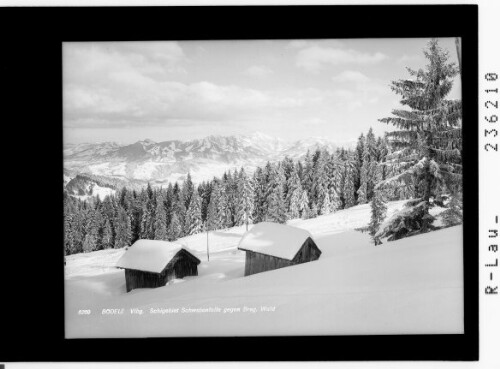 Bödele / Vorarlberg / Schigebiet Schwabenfalle gegen Bregenzer Wald