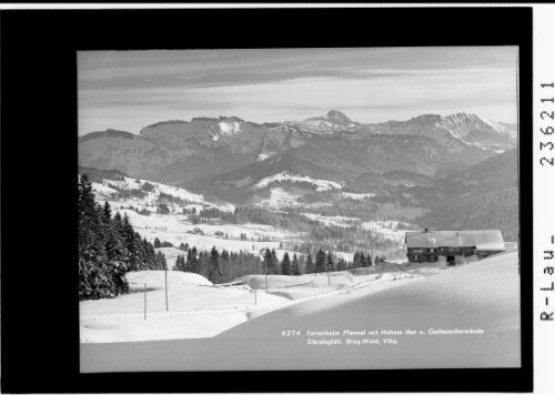 Sibratsgfäll im Bregenzer Wald / Vorarlberg / Ferienheim Mennel mit Hoher Ifen und Gottesackerwände