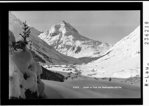 Galtür in Tirol mit Ballunspitze 2671 m