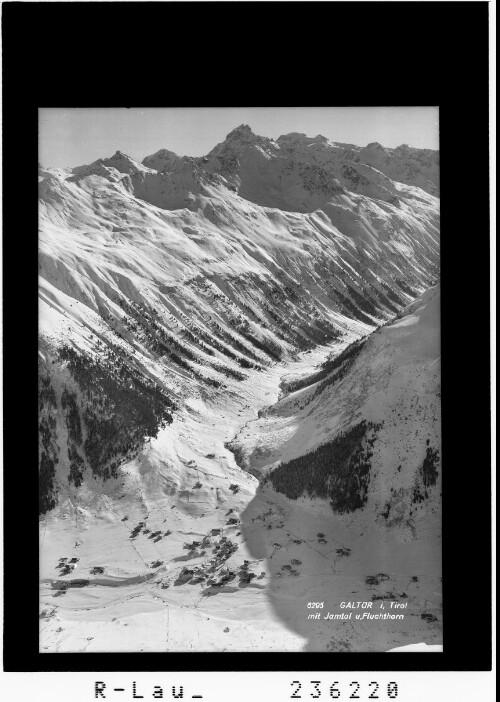 Galtür in Tirol mit Jamtal und Fluchthorn