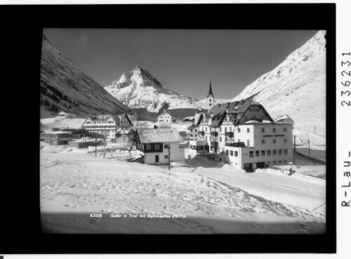Galtür in Tirol mit Ballunspitze 2671 m