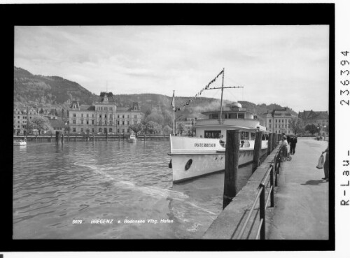 Bregenz am Bodensee / Vorarlberg / Hafen