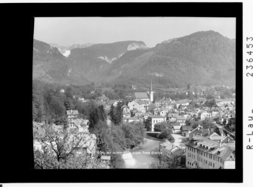 Bad Ischl mit Ischler Ache gegen Totes Gebirge