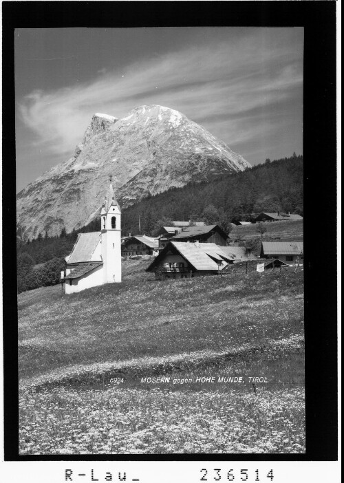 Mösern gegen Hohe Munde / Tirol
