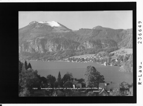 Sommerfrische St. Gilgen am Wolfgangsee mit Zwölferhorn 1522 m