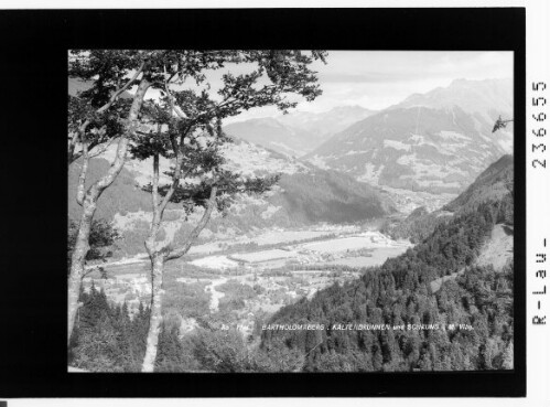 Bartholomäberg - Kaltenbrunnen und Schruns im Montafon / Vorarlberg : [Blick auf Vandans gegen Kaltenbrunnen - Schruns, Bartholomäberg und Silbertal]