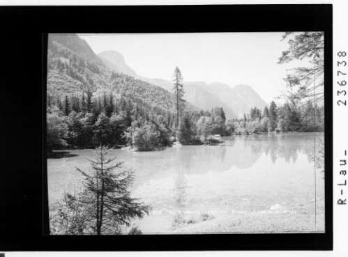 Koppenwinkel Lacke mit Krippenstein 2109 m und Hirlatz