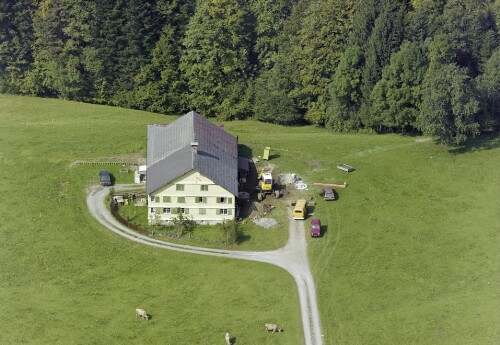 Schrägluftaufnahmen von Gebäuden der Gemeinde Heidegg