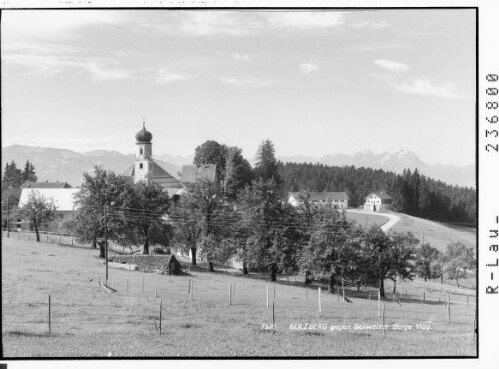 Sulzberg gegen Schweizer Berge / Vorarlberg : [Sulzberg gegen Hochälpelekopf - Hohe Kugel - Balfrieser Berge und Alpsteingruppe mit Altmann und Säntis]