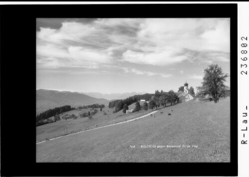 Sulzberg gegen Schweizer Berge / Vorarlberg : [Sulzberg gegen Hochälpelekopf - Hohe Kugel - Balfrieser Berge und Alpsteingruppe mit Altmann und Säntis]