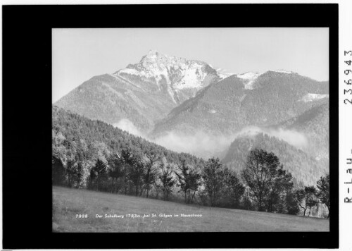 Der Schafberg 1783 m bei St. Gilgen im Neuschnee