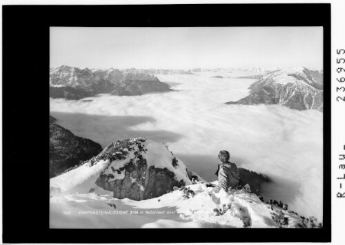 Krippensteinaussicht 2109 m - Nebelmeer über dem Hallstättersee und Trauntal