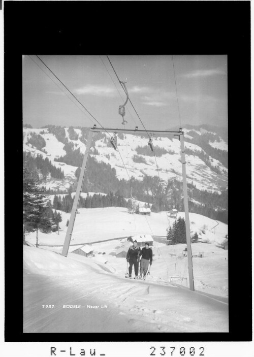 Bödele / Neuer Lift : [Spielmooslift bei Gmeind ob Schwarzenberg im Bregenzerwald]