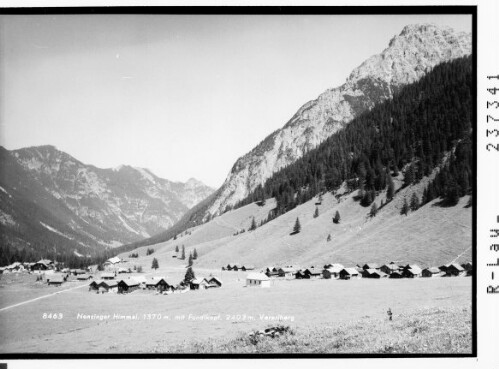 Nenzinger Himmel 1370 m mit Fundlkopf 2403 m / Vorarlberg