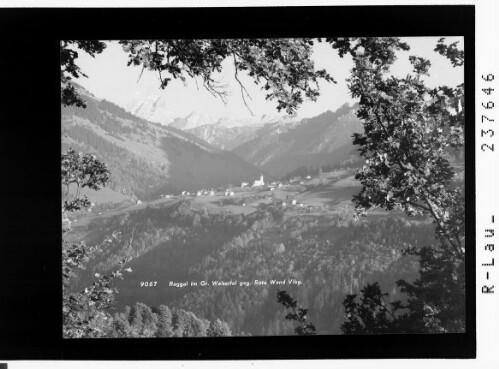 Raggal im Grossen Walsertal gegen Rote Wand / Vorarlberg