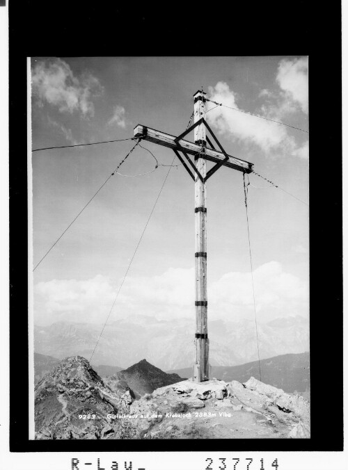 Gipfelkreuz auf dem Kreuzjoch 2383 m / Vorarlberg
