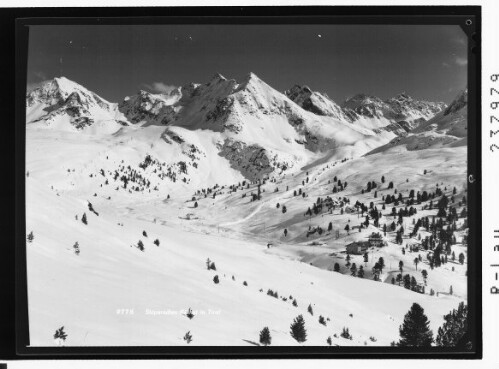 Skiparadies Küthai in Tirol : [Dortmunder Hütte im Kühtai mit Gaiskogel - Pockkogel und Kraspesspitze]