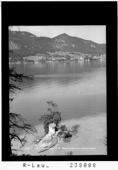 Blick vom Ochsenkreuz auf St. Gilgen am Abersee / Salzkammergut