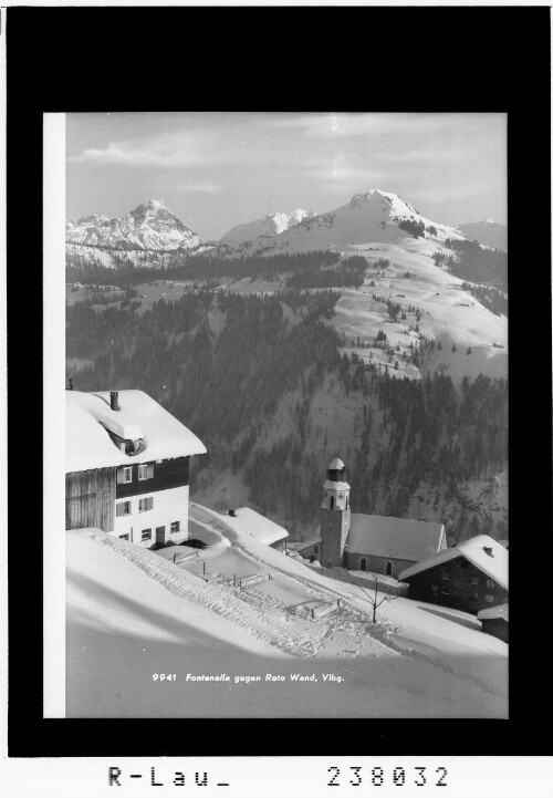 Fontanella gegen Rote Wand / Vorarlberg