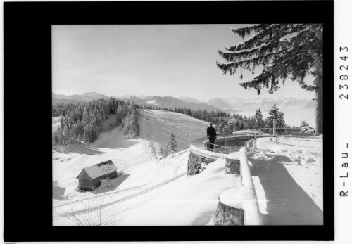 Schigebiet Pfänder mit Alpengasthaus Pfänderdohle bei Bregenz