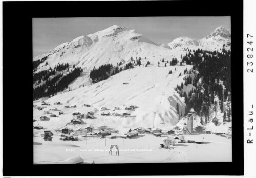 Lech am Arlberg mit Schlegelkopf und Kriegerhorn