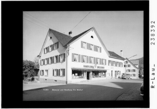 Bäckerei und Handlung Fitz / Wolfurt : [Handlung und Bäckerei Fitz mit Gasthaus Schwanen und Gasthof Engel]