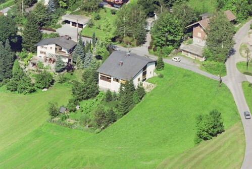 Schrägluftaufnahmen von Gebäuden der Stadt Feldkirch