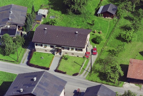 Schrägluftaufnahmen von Gebäuden der Stadt Feldkirch