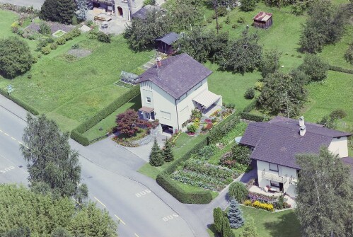 Schrägluftaufnahmen von Gebäuden der Stadt Feldkirch