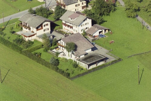 Schrägluftaufnahmen von Gebäuden der Gemeinde Vandans