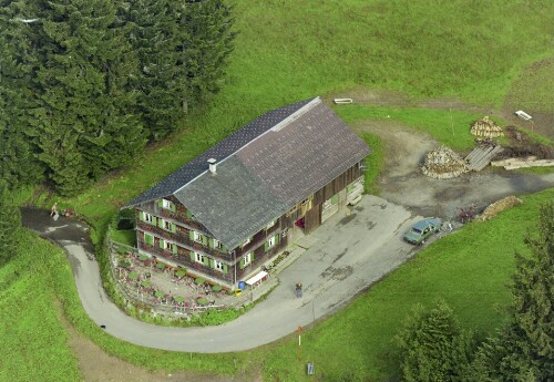 Schrägluftaufnahmen von Gebäuden der Gemeinde Egg, Gropper