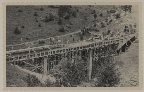 Alvierbrücke I, Betonirung der Fahrbahnplatte