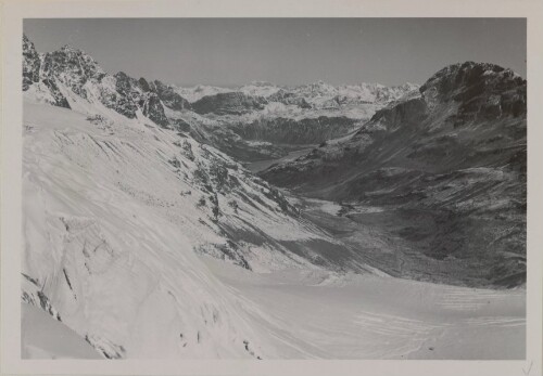 Talblick vom Vermunt Gletscher