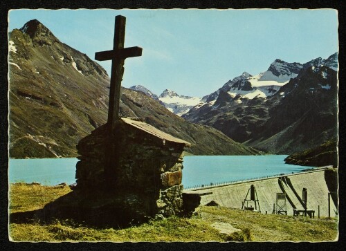 [Gaschurn] : [Bieler Höhe - Silvretta-Stausee, 2021 m, mit Blick auf Hohes Rad und Silvrettagruppe mit Piz Buin, 3316 m ...]