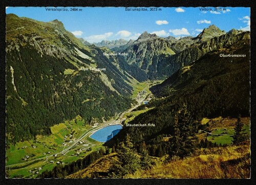 [Gaschurn Partenen] : Alpe Tafamunt : Stausee Kops : Staubecken Rifa ... : [Partenen, 1021 m, Montafon ...]