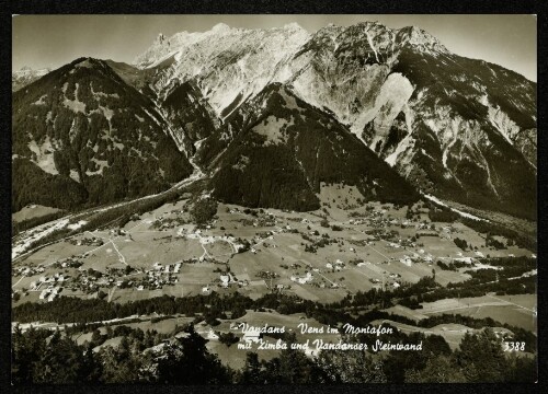 Vandans - Vens im Montafon mit Zimba und Vandanser Steinwand