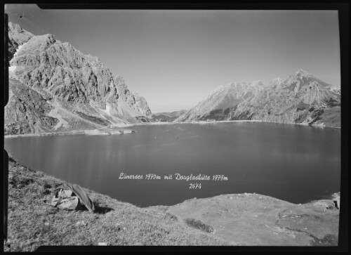 [Vandans] Lünersee 1970 m mit Douglashütte 1979 m